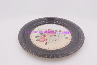 Chine plats de dîner ronds de décoration de Tableau de 45cm les grands fleurissent le plat de légume et de fruit de modèle de série fournisseur