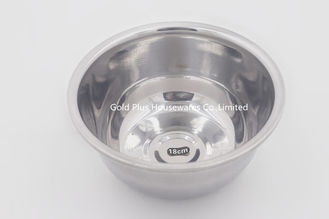 Chine saladier bon marché de bol mélangeur de bassin d'acier inoxydable en métal de vaisselle de cuisine de 18cm fournisseur