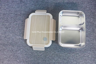 Chine Boîte étanche comestible de bento de double couche d'acier inoxydable de conteneur de nourriture de compartiment de la catégorie 2 ou 3 de vaisselle de cuisine fournisseur