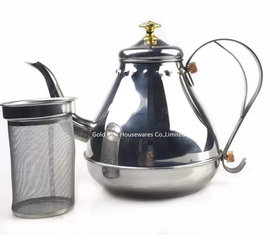 Chine Théière de grande capacité étanche de café de pot d'acier inoxydable de stovetop de pourover de bouilloire en gros de café fournisseur