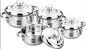 ensemble du cookware 3pcs/4pcs et acier inoxydable faisant cuire les cocottes en terre du pot &amp;16cm -24cm et le pot de &amp;sauce de vaisselle de cuisine fournisseur