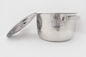 le Cookware 3pcs de 15,18,21cm a placé le pot à cuire d'acier inoxydable pour le bol de soupe à pique-nique avec le couvercle de luxe pour la cuisine fournisseur