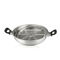 Le Cookware a placé la casserole antiadhésive de wok d'acier inoxydable de 36cm avec les wok stirfry de couvercle de reine en acier voûtée en métal fournisseur