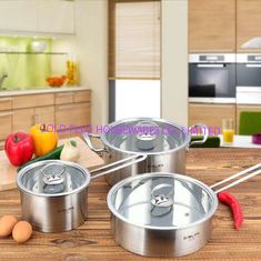 Chine le nouveau type cookware de corps droit d'acier inoxydable a placé avec de haute qualité, pot à cuire de 21/22-28cm, marmite à bouillon fournisseur