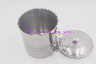 Chine tasse de café portative de lait de l'eau de thé de tasses de 7cm sans tasses de voyage d'acier inoxydable de couvercle avec la poignée fournisseur