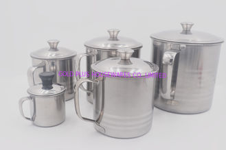 Chine 6pcs 9-14cm Factory supplier stainless steel beer drinking cup custom drink metal cup with handle fournisseur