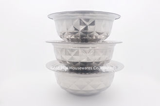 Chine nourriture différente de tailles de cuisine de Cookware de 26cm d'acier inoxydable de pot rond ordinaire d'actions autour du bassin en acier avec le couvercle fournisseur