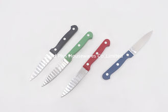 Chine Couteau de bifteck promotionnel d'acier inoxydable de cadeaux avec le couteau d'épluchage pointu de fruits de poignée en plastique dure fournisseur