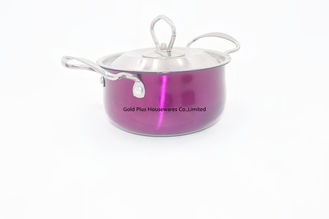 Chine Cuisine chaude de marmite à bouillon en métal de la vente 16cm de pot de soupe à acier inoxydable de vaisselle de cuisine faisant cuire le pot pour la maison fournisseur