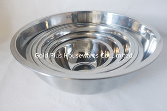 Chine miroir profond de bassin de soupe à ustensile de cuisine de 24cm polissant saladier de forme ronde de l'acier inoxydable 201 fournisseur
