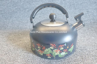 Chine Bouilloire de thé unique avec la couleur noire peignant la bouilloire siffleuse utile d'acier inoxydable de prix usine de conception fournisseur