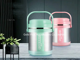 Chine Conteneur de nourriture de soupe à adultes pour le style en métal de joint hermétique d'école 3 pot libre de nourriture du pot BPA de conteneur de nourriture de couche pour le pique-nique fournisseur