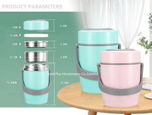 Chine Becher cuit externe à la maison simple de ragoût de capacité de 304 d'acier inoxydable de becher grand thermos de vide de couleur pure portative de flacon fournisseur