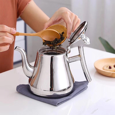 Chine Pot de la meilleure qualité de café de main de style de bureaux de pots de filtre de bouilloire de col de cygne de bouilloire de qualité de Drinkware avec le filtre fournisseur