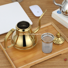 Chine Pot classique d'or spécial de café turc du pot 1.2L d'égouttement de thé d'acier inoxydable d'accessoires de cuisine fournisseur