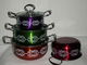 double ensemble chaud de cookware de la couleur 2015 et pot&amp; en acier de stainles colorés faisant cuire le pot fournisseur