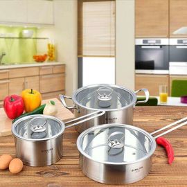 le nouveau type cookware de corps droit d'acier inoxydable a placé avec de haute qualité, pot à cuire de 21/22-28cm, marmite à bouillon fournisseur