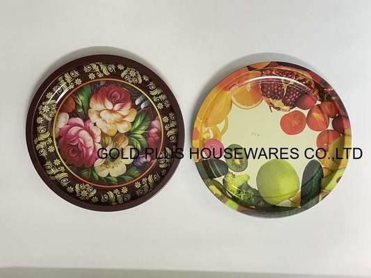 2024 plateau de couleur le plus chaud &amp;,45cm plateau de fruits en acier inoxydable &amp; plateau de barbecue, chaud sur le marché du Moyen-Orient fournisseur