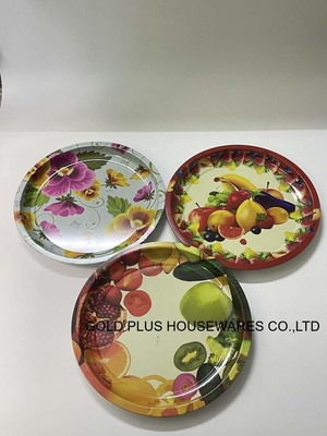 2024 plateau de couleur le plus chaud &amp;,45cm plateau de fruits en acier inoxydable &amp; plateau de barbecue, chaud sur le marché du Moyen-Orient fournisseur
