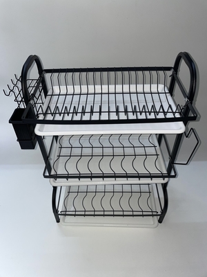 Produit de cuisine rectangulaire en couleur vibrante pour l'espace de la pièce 43 cm 3 couches noir, or, vert fournisseur