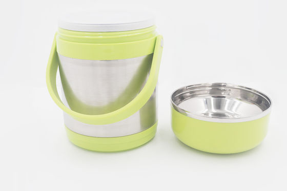 conteneur facile en acier stailess isolé en plastique de plats à emporter de thermos de la vente 1.5L chaude avec la grande poignée fournisseur