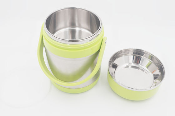 conteneur facile en acier stailess isolé en plastique de plats à emporter de thermos de la vente 1.5L chaude avec la grande poignée fournisseur