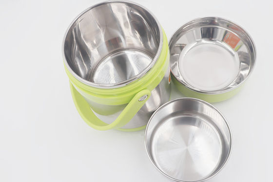 conteneur facile en acier stailess isolé en plastique de plats à emporter de thermos de la vente 1.5L chaude avec la grande poignée fournisseur