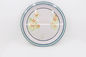 plateau indien de service de traiteur de partie de forme ronde de plateau de petit déjeuner de thème de fleur du marché de 40cm avec la copie faite sur commande fournisseur