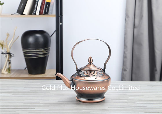 théière de finition d'acier inoxydable de bouilloire de café de miroir d'eau chaude de bureau de 18cm avec l'infuser pour le thé lâche fournisseur