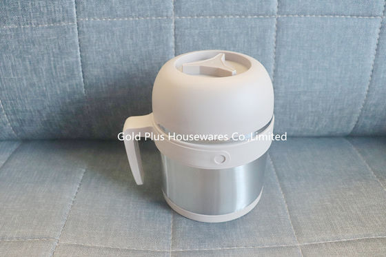 conteneur de nourriture isolant thermique de tasse de soupe à acier inoxydable du produit nouveau 304 de gamelle de mur du double 1.5L avec la poignée fournisseur