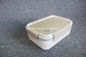 Boîte japonaise de bento de sushi d'acier inoxydable de gamelle hermétique qui respecte l'environnement de bento avec le couvercle comme un bois de grain fournisseur