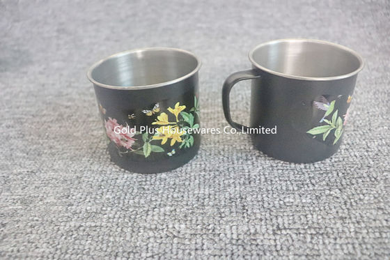 Bouilloire de thé d'acier inoxydable de promotion réglée avec deux bouilloires de l'eau de modèle de fleur de mode de haute catégorie de tasses fournisseur