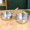 Pot domestique de nourriture de la meilleure qualité avec le long pot en bois de soupe à lait d'acier inoxydable de cookware de cuisine de poignée pour la cuisson fournisseur